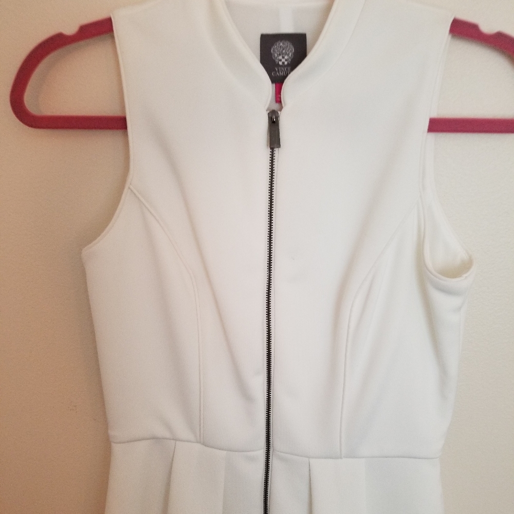 Vince Camuto White Sleeveless Dress - Picture 4 of 14